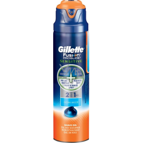 Gillette Fusion ProGlide Sensitive Ocean Breeze 2 in 1 shaving gel, for men 170 ml