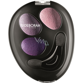 Deborah Milano Trio Hi-Tech Eyeshadow Eyeshadow 04 Purple Deluxe 4.2 g