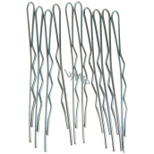 Duko Hair clips silver 6 cm 10 pieces
