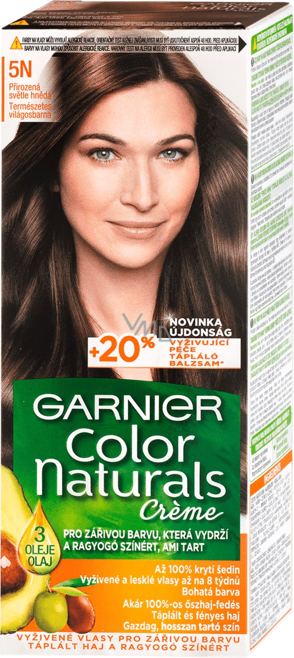 Garnier Color Naturals Créme hair color 5N Natural light brown - VMD  parfumerie - drogerie