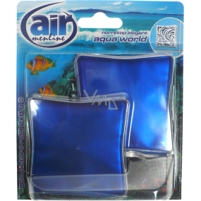 Air Menline Deo Picture Non Stop Elegant Aqua World gel air freshener refill 2 x 8 g