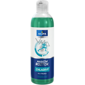 Alpa Sport Start Relax after exercise Cooling massage solution with menthol, camphor and herbal essential oils 250 ml