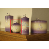 Lima Blooming meadow candle light purple ball 80 mm 1 piece