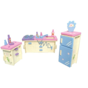 Wooden puzzle furniture for dolls Kitchen 20 x 15 cm