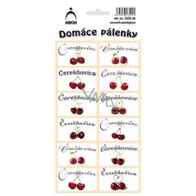Arch Stickers Homemade Spirits Čerešňovica SK 12 Labels