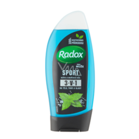 Radox Men Sporty Watermint & Sea Minerals 3in1 shower gel and shampoo for men 250 ml