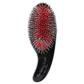 Olivia Garden The Kidney Brush Care & Style Black Combination Brush with Combined, Nylon and Natural Forging Bristles