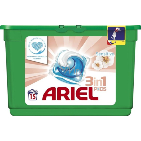 Ariel 3in1 Sensitive gel capsules for washing clothes 15 pieces 438 g