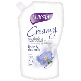 Luksja Creamy Linen & Rice milk liquid soap refill 400 ml