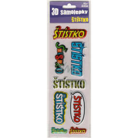 Nekupto 3D Stickers with the name Štístko 8 pieces