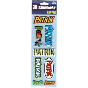 Nekupto 3D Stickers named Patrik 8 pieces