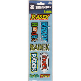 Nekupto 3D Stickers named Radek 8 pieces