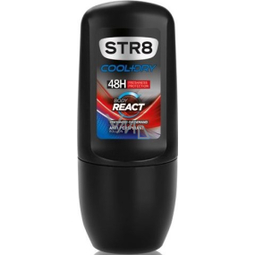 Str8 Cool + Dry Body React 48h ball antiperspirant deodorant roll-on for men 50 ml