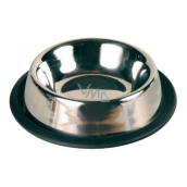 Trixie Bowl stainless steel with rubber 0,45 l 20 cm