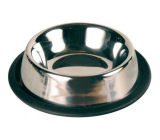 Trixie Bowl stainless steel with rubber 2,1 l 33,5 cm