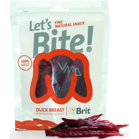 Brit Lets Bite Duck fillets supplementary food for dogs 275 g
