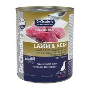 Dr. Clauders Lamb with rice complete super premium food 94% meat for adult dogs 800 g