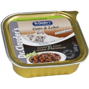 Dr. Clauders Goose with liver sauce with pieces of meat complete cat food 100 g