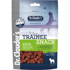 Dr. Clauders Trainee Snack Dried lamb cubes meat supplement food 100% meat for dogs 80 g