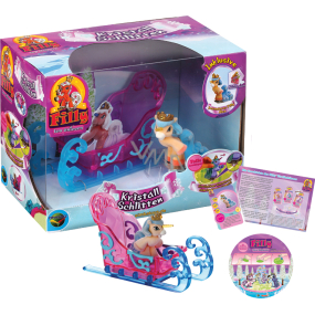 Filly Ice Unicorn Horses with 1 figure and sledge, recommended age 3+