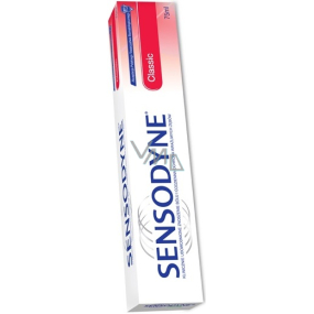 Sensodyne Classic Toothpaste significantly reduces pain for cold, thermal, touch and osmotic stimuli 75 ml