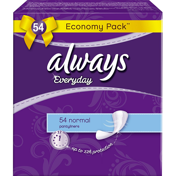 Always Everyday Normal panty intimate insoles 54 pieces