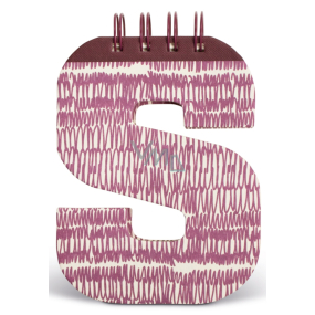If Alphabooks Note Books Notebook in the shape of the letter S 91 x 14 x 124 mm