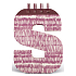 If Alphabooks Note Books Notebook in the shape of the letter S 91 x 14 x 124 mm