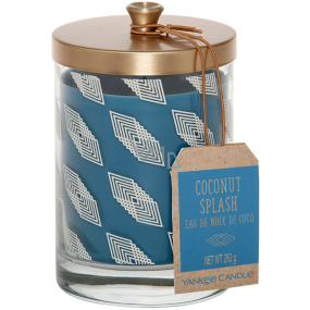 Yankee Candle Tumbler Coconut Splash - Coconut Refreshment Scented Candle Glass Wanderlust 283 g