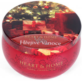 Heart & Home Warm Christmas Soy scented candle in a can burns up to 30 hours 125 g