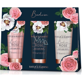 Baylis & Harding Fresh rose hand cream 3 x 50 ml, cosmetic set