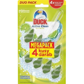 Duck Active Clean Citrus wall-hung toilet cleaner with fragrance 4 x 38.6 g