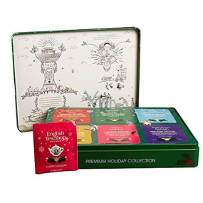 English Tea Shop Bio Premium green gift can 36 pieces of biodegradable tea pyramids, 6 flavors, 54 g