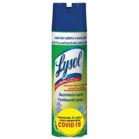 Lysol Fresh Waterfall Disinfectant Spray for Over 100 Surfaces, 400 ml