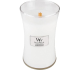 WoodWick Island Coconut - Coconut Island scented candle with wooden wick and glass lid large 609 g