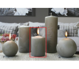 Lima Ice Grey Candle Cylinder 70 x 100 mm 1 piece