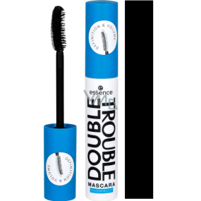 Essence Double Trouble waterproof mascara for maximum length and volume black 12 ml