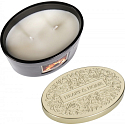 Heart & Home The warmth of a family fireplace Soy scented candle ellipse 2 wicks burn up to 40 hours 230 g