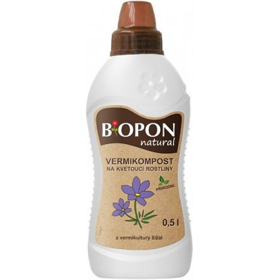 Bopon Natural vermicompost for flowering plants liquid fertilizer 500 ml