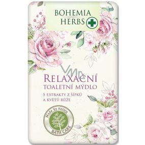 Bohemia Gifts Rosehip and rose relaxing toilet soap with glycerine 100 g