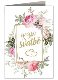Nekupto Wedding greeting card For your wedding 115 x 170 mm