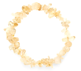 Citrine bracelet elastic chopped natural stone 19 cm, stone of abundance, success