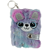 Albi Keychain rainbow teddy bear block furry 10 x 7 cm