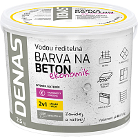 DENAS BETON EKONOMIK concrete paint, 0110 gray, 2.5 kg