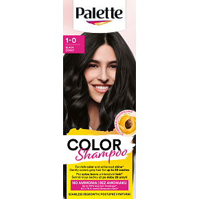 Schwarzkopf Palette Color Shampoo hair dye shampoo 1-0 Black, 1 pc Schwarzkopf Palette Color Shampoo hair dye shampoo 1-0 Black, 1 pc