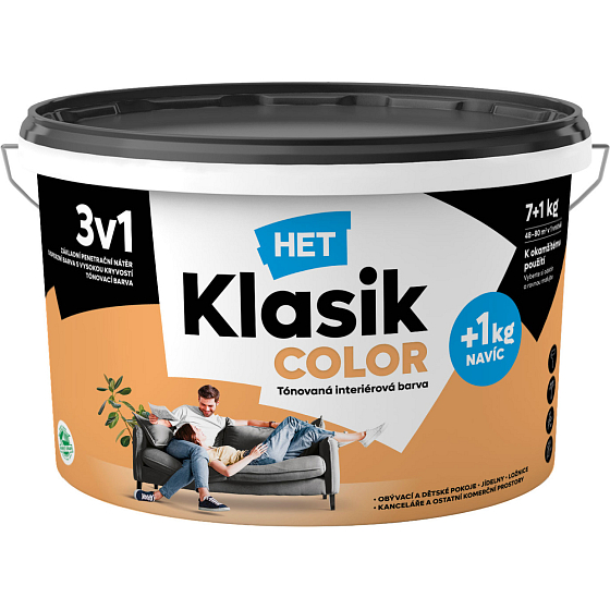 Het Klasik Color paint, 0737 orange, 7+1 kg