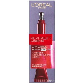 L'Oréal Paris Revitalift Laser X3 Eye Cream, 15 ml