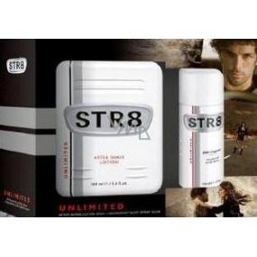 Str8 Unlimited aftershave 100 ml + deodorant spray 150 ml, cosmetic set