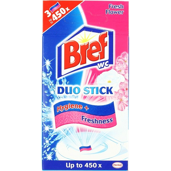 Bref Duo Stick Fresh Flower self-adhesive toilet strips 27 g