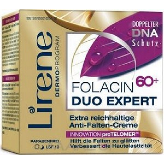 Lirene Folacin Duo Expert 60+ extra rich day and night anti-wrinkle cream 50 ml